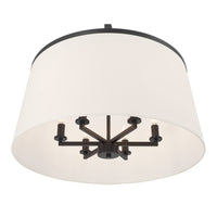 20.75'' Montrine Matte Black 6 Light Pendant