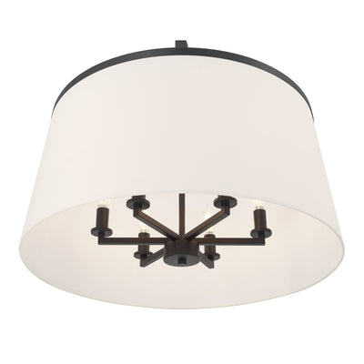 20.75'' Montrine Matte Black 6 Light Pendant