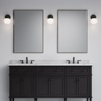 6'' Orlisse Matte Black 1 Light Wall Sconce
