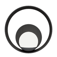 13.78'' Contemporary Sfera Accord Wall Lamp Light