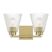 13.75'' Riville Vintage Brass 2 Light Bath Vanity