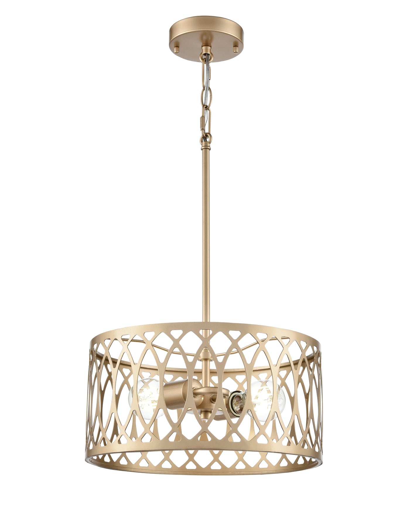 6.5'' Arelyn Painted Modern Gold 2 Light Pendant