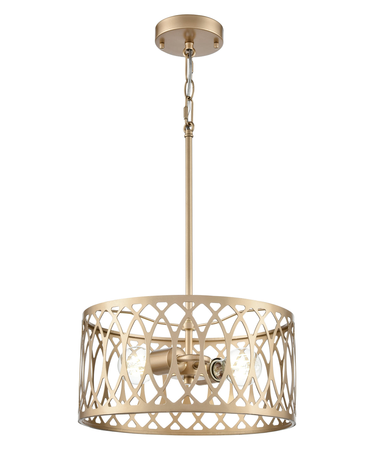 6.5'' Arelyn Painted Modern Gold 2 Light Pendant