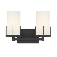 13.25'' Froselle Matte Black 2 Light Bath Vanity