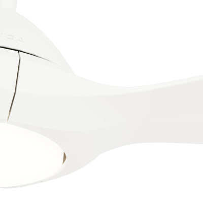 Casablanca 56 inch Surea ENERGY STAR® Fresh White Damp Rated Ceiling Fan with LED Light Kit and Wall Control and Handheld Remote