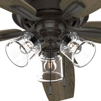 60 inch Dondra ENERGY STAR® Noble Bronze Ceiling Fan with LED Light Kit and Pull Chain