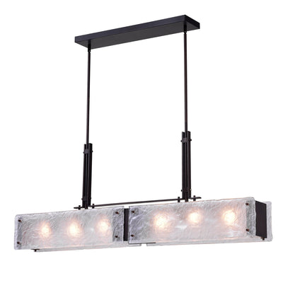 Assunta 6 Light Black Chandelier