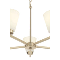 14.75'' Strayhan Modern Gold 5 Light Chandelier