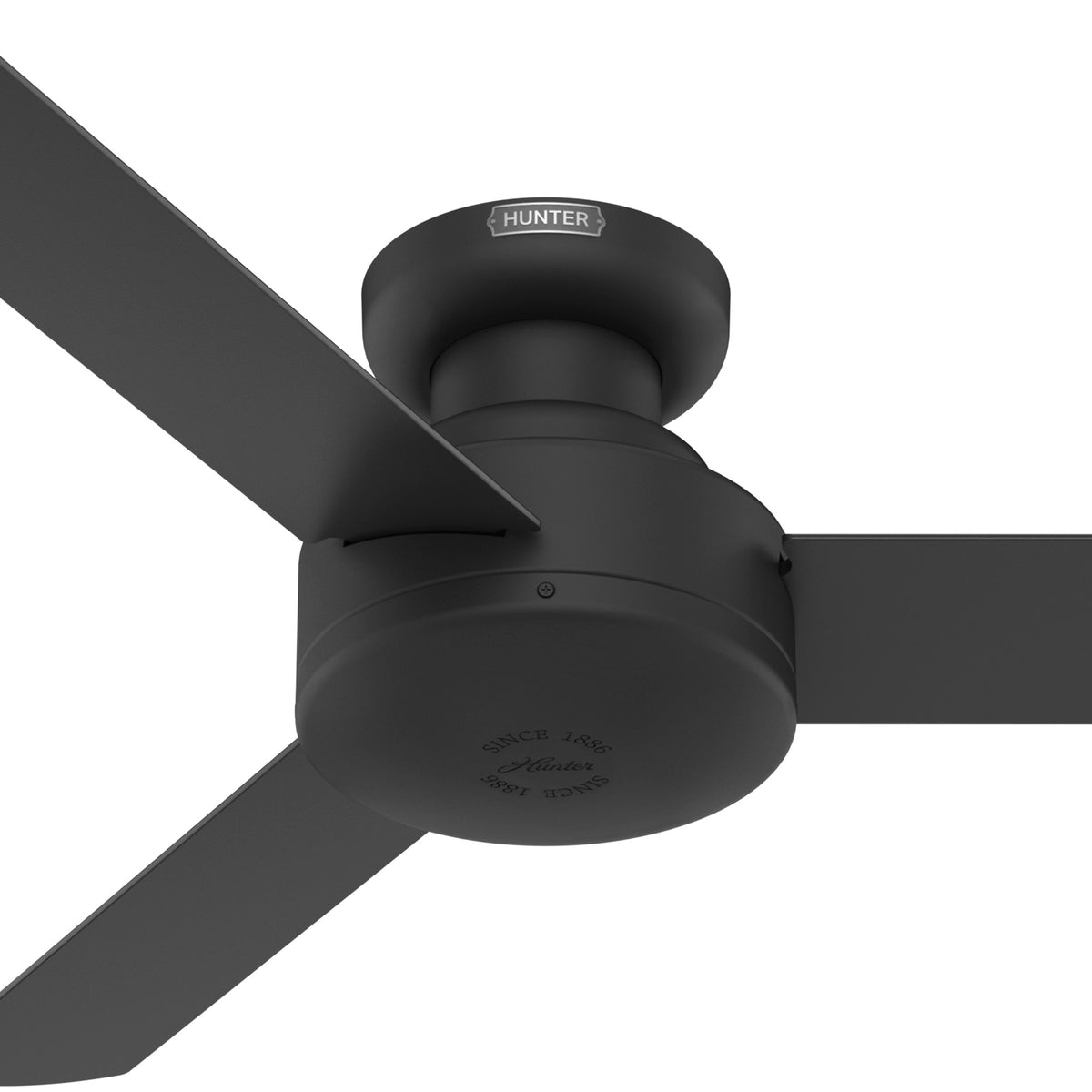 44 inch Presto Matte Black Low Profile Ceiling Fan and Wall Control