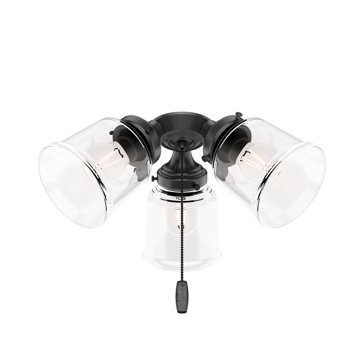 Hunter Matte Black 3 Light LED Light Kit