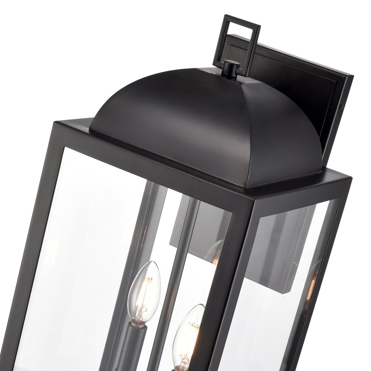 9'' Beaufort Powder Coated Black 2 Light Wall Sconce