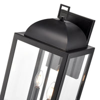 9'' Beaufort Powder Coated Black 2 Light Wall Sconce