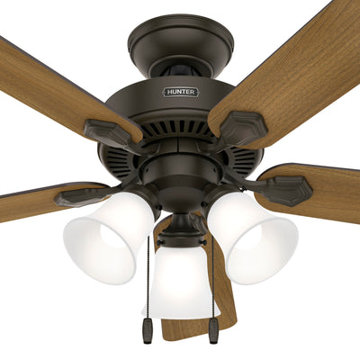 44 inch Swanson ENERGY STAR® New Bronze Ceiling Fan with LED Light Kit