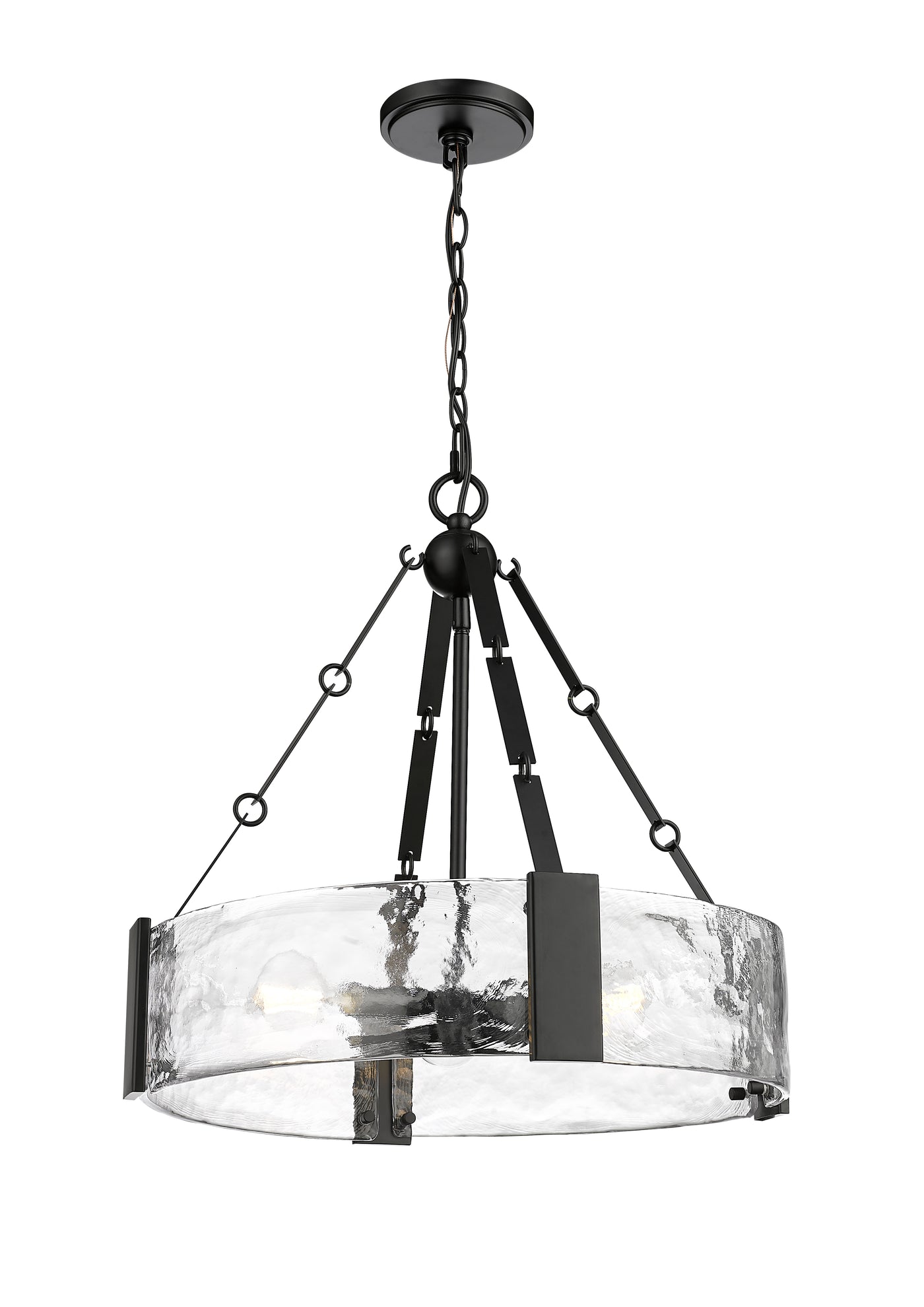 19.75'' Rezi Matte Black 3 Light Pendant