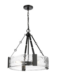 19.75'' Rezi Matte Black 3 Light Pendant