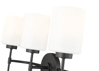 22'' Keylee Matte Black 3 Light Bath Vanity