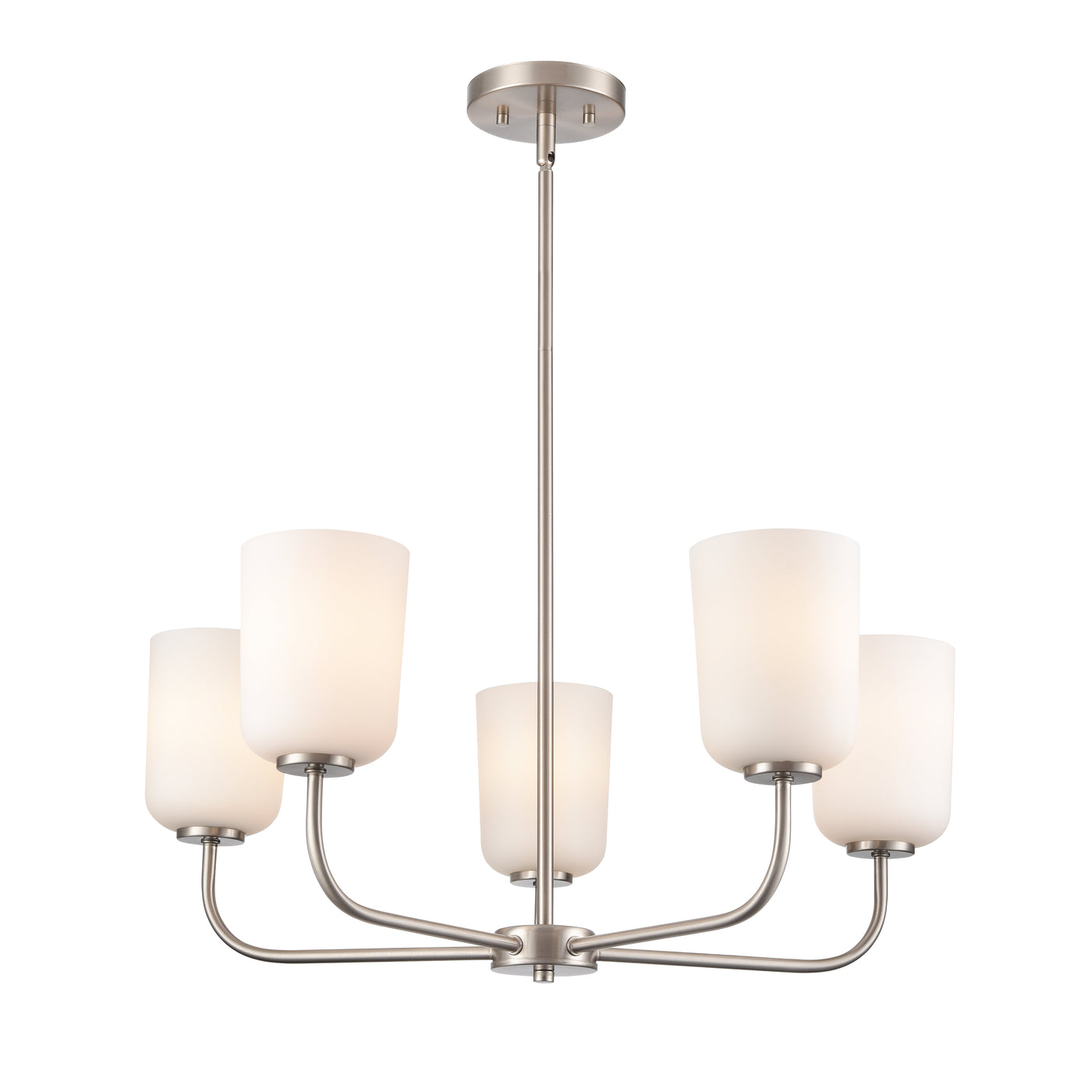 11'' Laphia Brushed Nickel 5 Light Chandelier