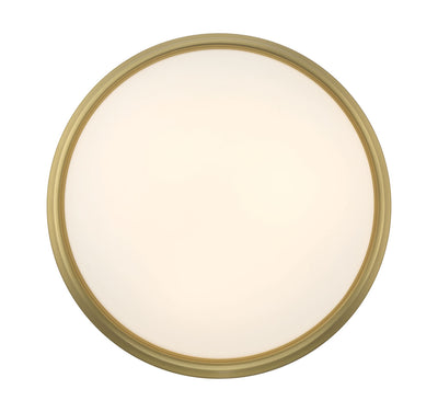 5'' Baumann Vintage Brass 3 Light Flush Mount