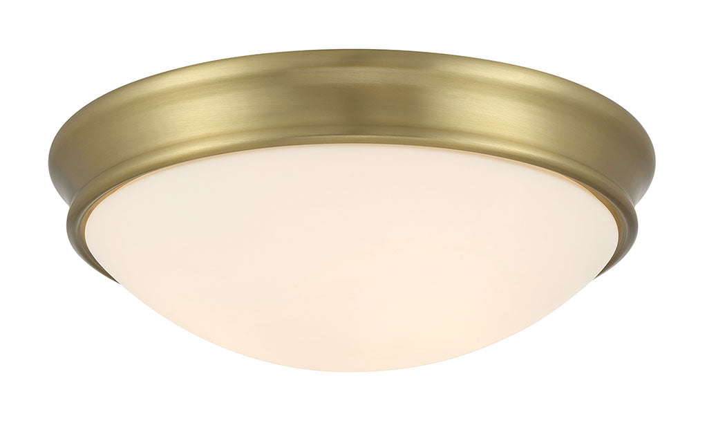 4.25'' Baumann Vintage Brass 2 Light Flush Mount