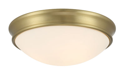 4.25'' Baumann Vintage Brass 2 Light Flush Mount