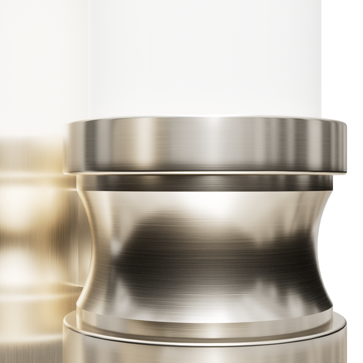 Lenlock 13-inch 1-light Brushed Nickel Wall Sconce with Cased White Glass