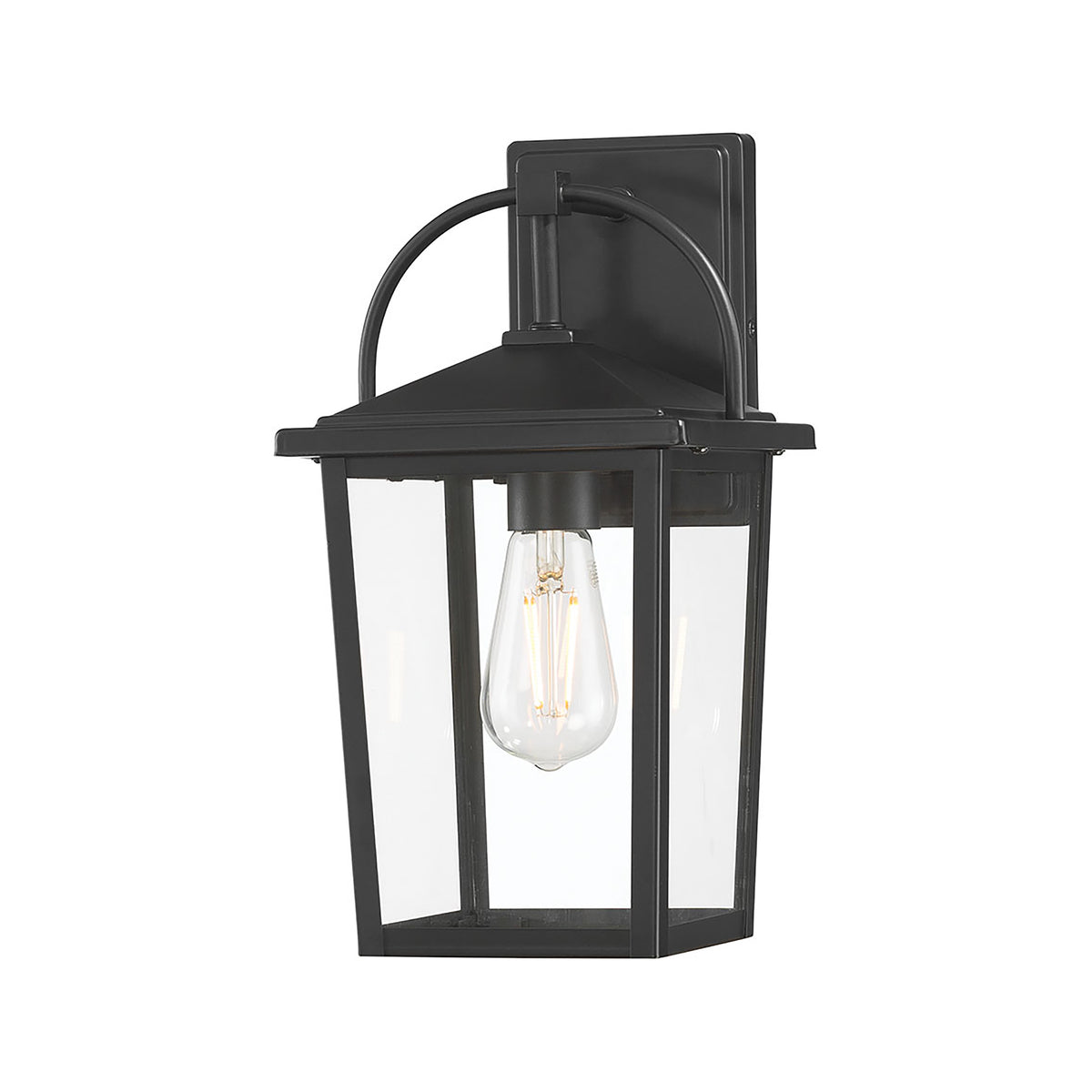 7'' Strathden Powder Coated Black 1 Light Lantern