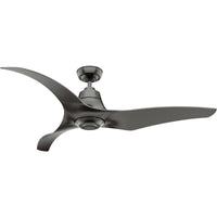 Casablanca 60 inch Stingray ENERGY STAR® Granite Damp Rated Ceiling Fan with LED Light Kit and Handheld Remote