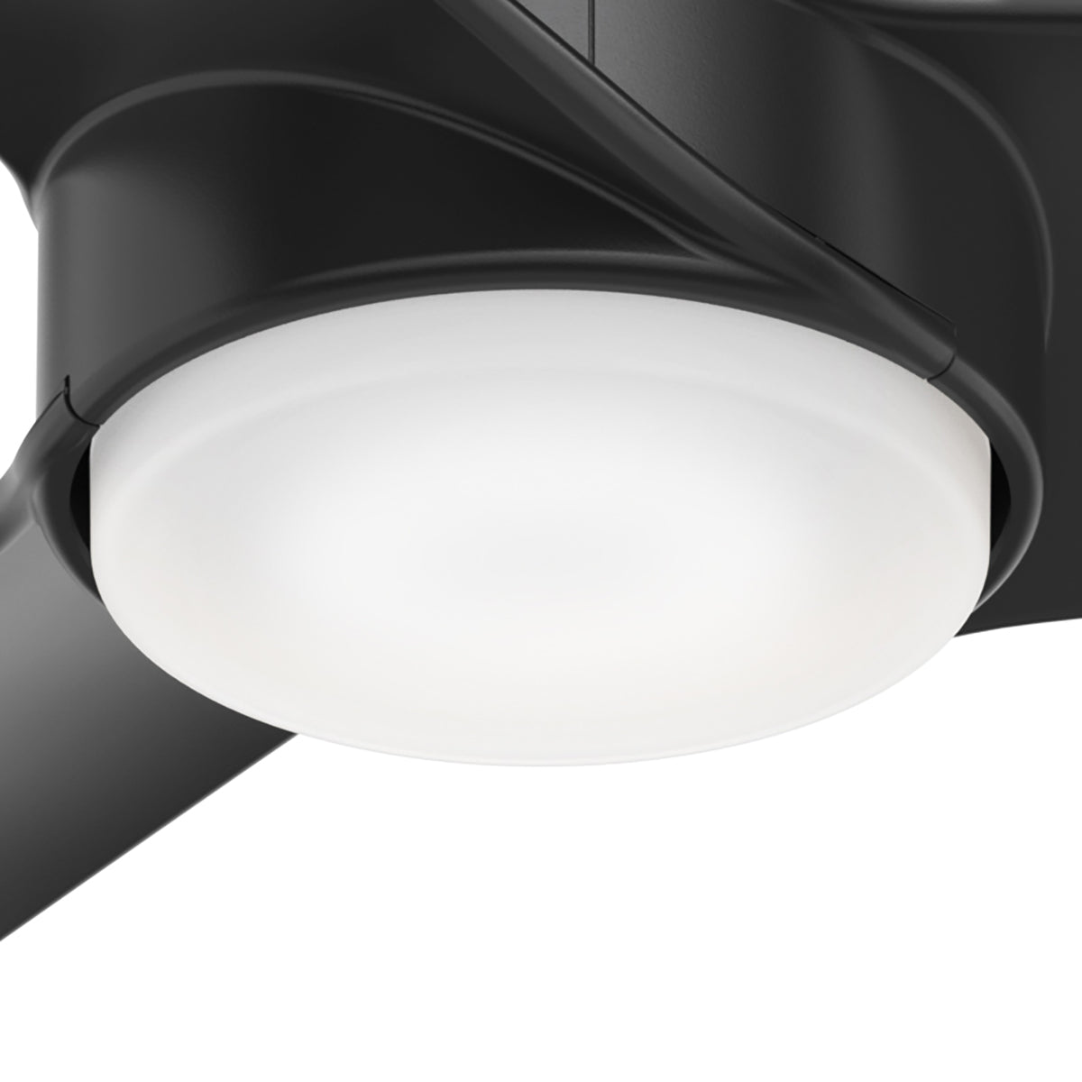 54 inch Havoc Matte Black WeatherMax Indoor / Outdoor Ceiling Fan with LED Light Kit and Wall Control