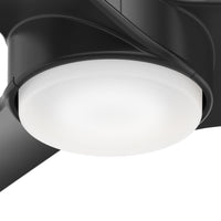 54 inch Havoc Matte Black WeatherMax Indoor / Outdoor Ceiling Fan with LED Light Kit and Wall Control