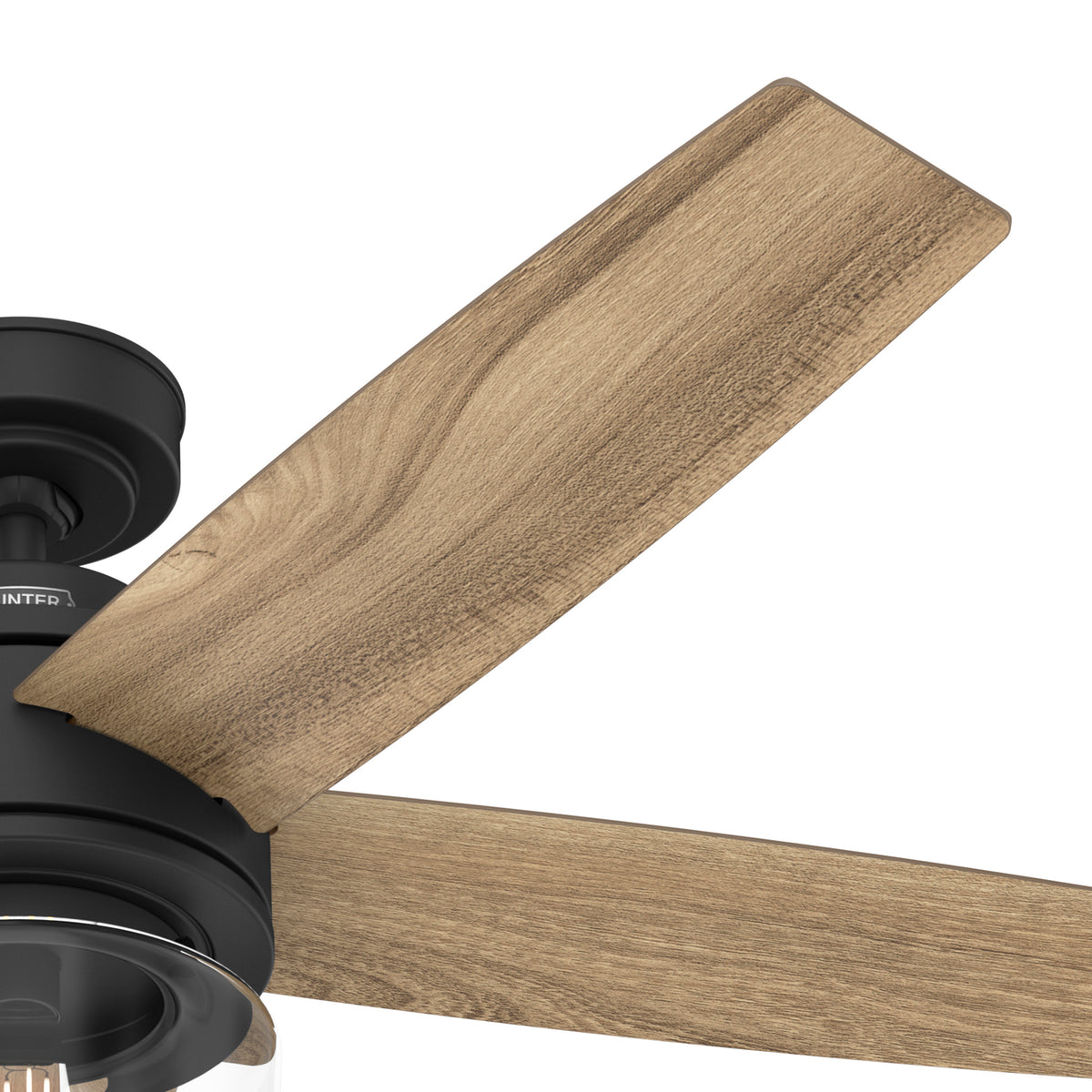 52 inch Margo Matte Black Ceiling Fan with LED Light Kit and Handheld Remote