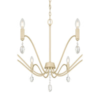 23.5'' Aureline Aged Silver 8 Light Chandelier
