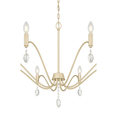 23.5'' Aureline Aged Silver 8 Light Chandelier
