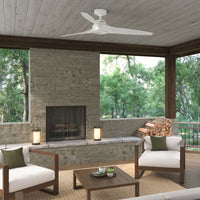 60 inch Mosley ENERGY STAR® Fresh White Damp Rated Ceiling Fan and Wall Control