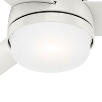 48 inch Midtown Fresh White Ceiling Fan with LED Light Kit and Handheld Remote