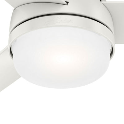 48 inch Midtown Fresh White Ceiling Fan with LED Light Kit and Handheld Remote