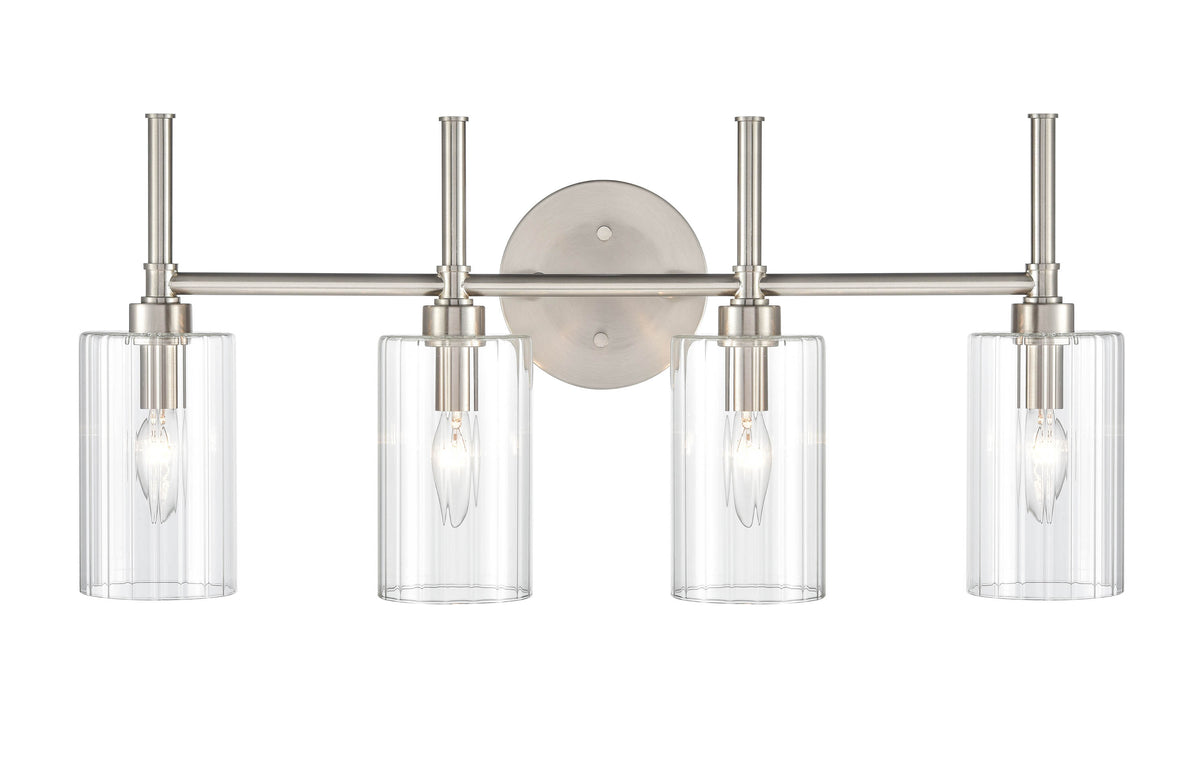 25.5'' Chastine Brushed Nickel 4 Light Bath Vanity