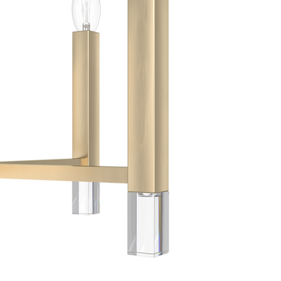Sunjai 17.25-inch 4-light Alturas Gold Lantern Pendant