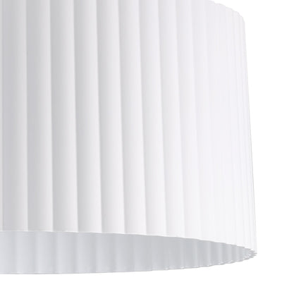 Leilani 11-inch 1-light Brushed Nickel Semi-Flush Mount with Matte White Metal Shade