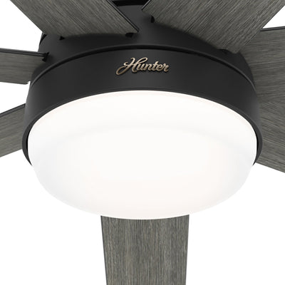70 inch Phenomenon Wi-Fi ENERGY STAR® Matte Black Ceiling Fan with LED Light Kit and Wall Control