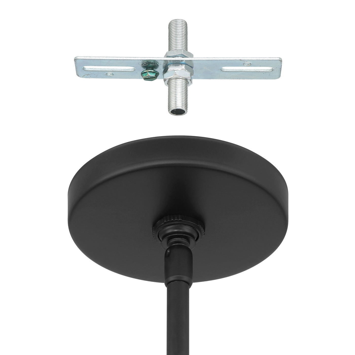 Mansfield 12-inch 1-light Matte Black Pendant Light with Clear Glass Shade