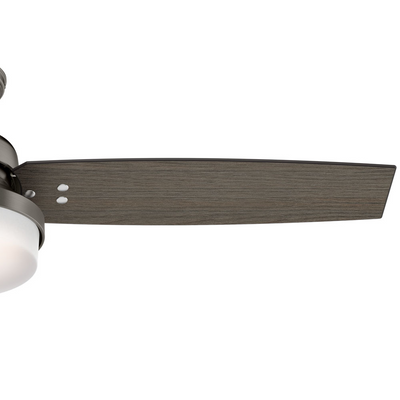 52 inch Sentinel Brushed Slate Ceiling Fan with LED Light Kit and Handheld Remote
