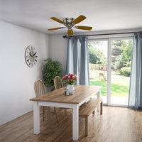 42 inch Low Profile Antique Pewter Low Profile Ceiling Fan and Pull Chain