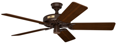52 inch Original Chestnut Brown Damp Rated Ceiling Fan and Pull Chain