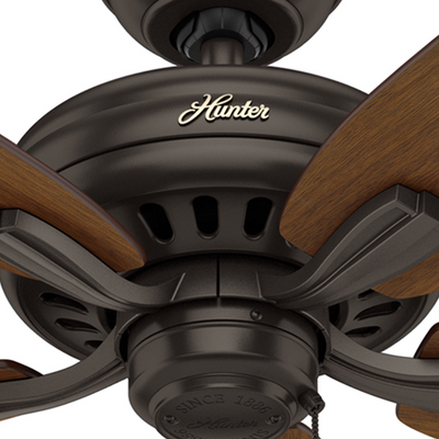 52 inch Newsome Premier Bronze Damp Rated Ceiling Fan and Pull Chain