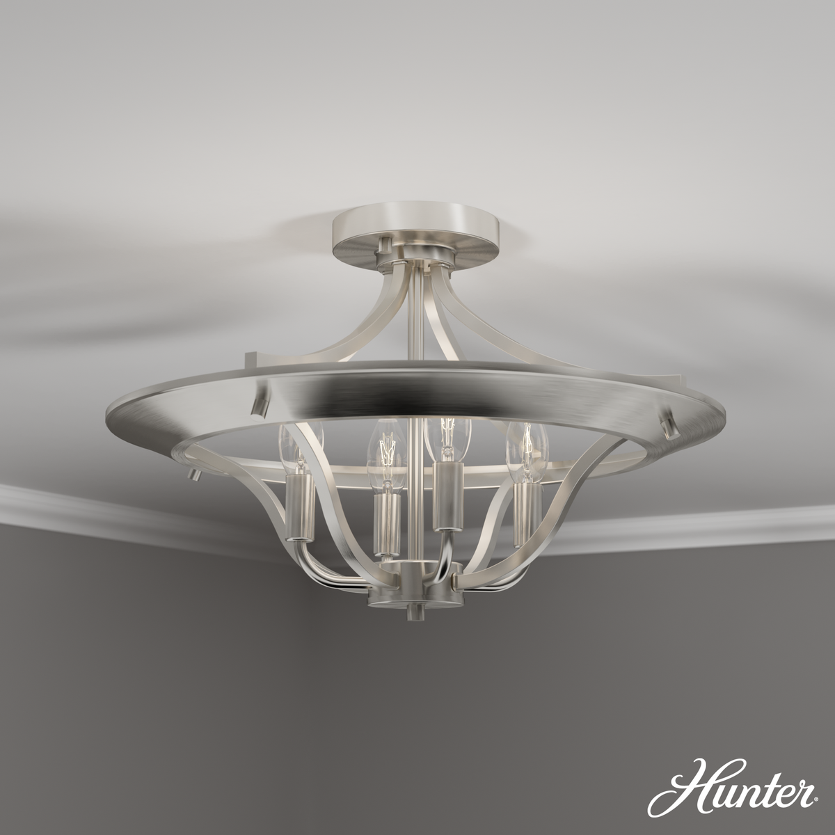 Ontario 27-inch 5-light Matte Black Chandelier with Clear Glass
