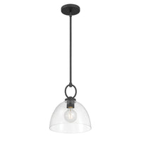 11.5'' Velto Matte Black 1 Light Pendant