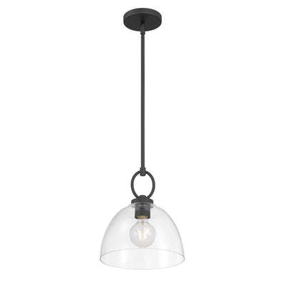 11.5'' Velto Matte Black 1 Light Pendant