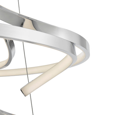 Beijing LED adjustable Round Chandelier | Chrome