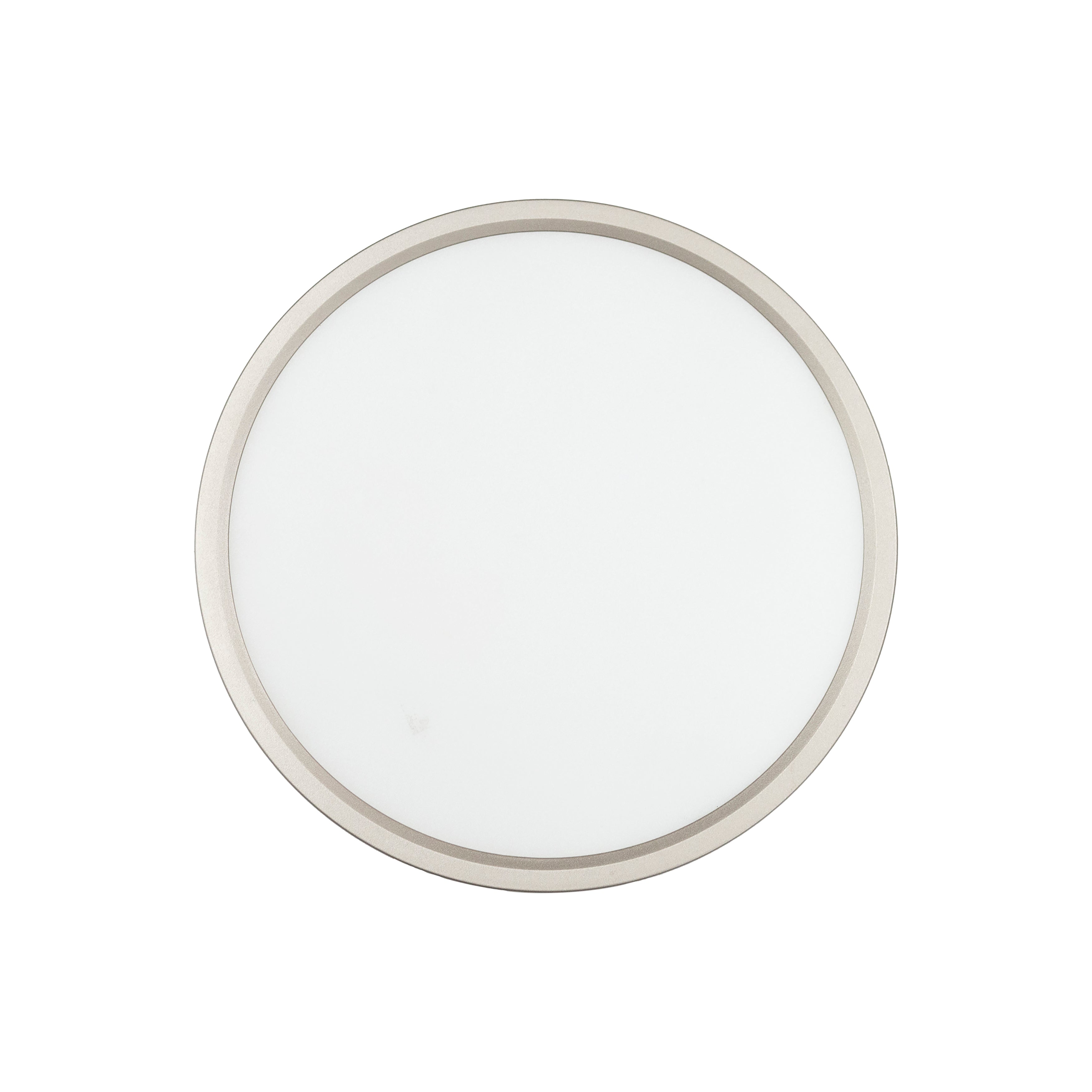 9-inch Brushed Nickel Outdoor Flush Mount Light