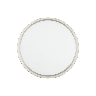 9-inch Brushed Nickel Outdoor Flush Mount Light